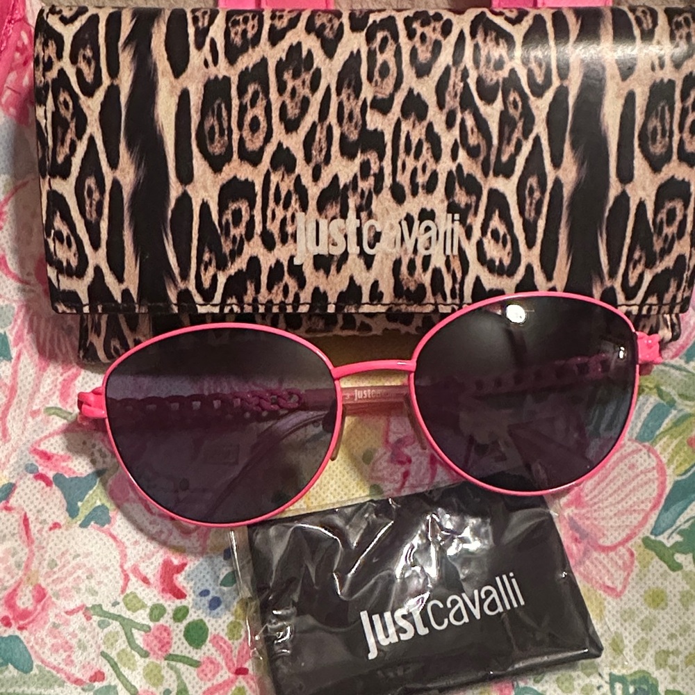 New..Just Cavalli Hot Pink Sunglasses